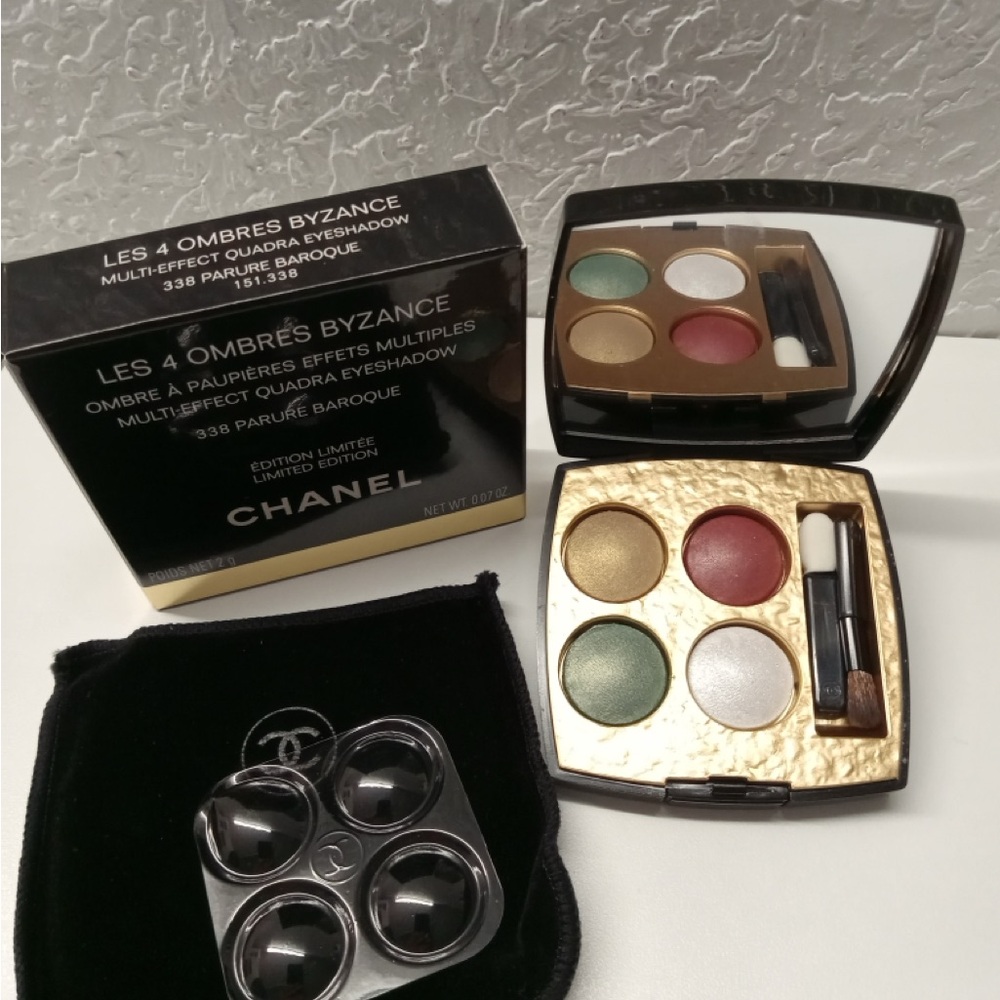 CHANEL Les 4 Ombres Byzance Eyeshadow Palette - Gold, Red, Green, Cream